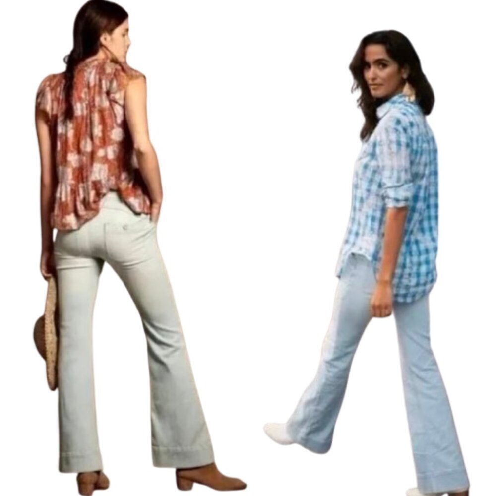 Pilcro High Rise Trouser Bootcut Denim Pants 27